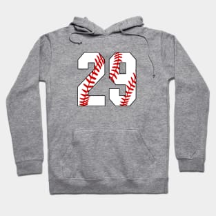 Baseball Number 29 #29 Baseball Shirt Jersey Favorite Player Biggest Fan Hoodie